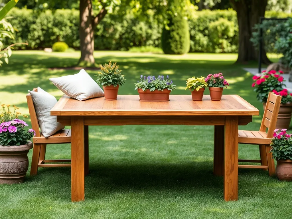 Jak zrobić stół ogrodowy drewniany?